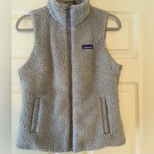 Patagonia Gray Los Gatos Fuzzy  Vest Sz Small